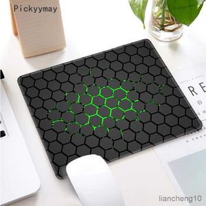 Mouse Pads de pulso PC Mouse Pad pequeno Mousepad Gamer Computer Desk Mat Geometric Gaming Office Accessories Keyboard Table R230710