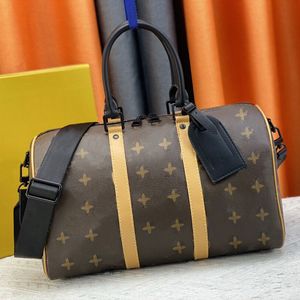 High Quality Designer Travel Bag Mens and womens portable Large capacity Tote Stylish Woven Shoulder Bag #22765 Vintage Print Bag