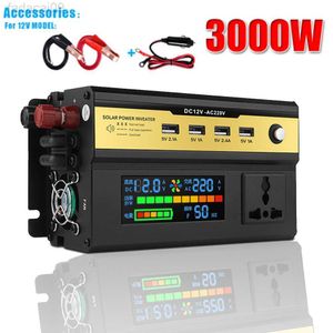 Jump Starter 220v Modified Sine Wave DC 12v 24V To AC 220V 3000W 6000W Portable Power Bank Converter Solar Car Inverter HKD230710