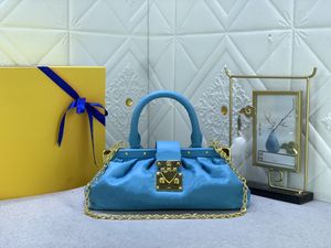 Luxury designers Lady chain cloud monograms clasp bag cloud pack handbag s-lock leather shoulder bags womens dumpling handbags purses hobos bag