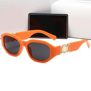 Sechseckige übergroße Sonnenbrille mit Kunststoffrahmen, Herrenbrille, optional, bunte Sonnenbrille, Schildlinse, trendige Tiktok-Hip-Hop-Mode-Sonnenbrille, attraktiv, E23