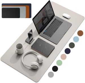 Büyük Boy Ofis Masası Koruyucu Mat Pu Deri Su Geçirmez Mouse Pad Masaüstü Klavye Masa Padü Oyun Mousepad PC Aksesuarları
