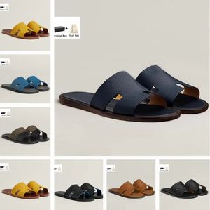 Sandálias masculinas de luxo Izmir para o verão, sapatos de couro de bezerro, chinelos para homens, sandálias de praia, chinelos, chinelos, calçados confortáveis, UE 38-46
