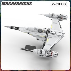 Blocks Military Series Star Movie N 1 Starfighter Science Fiction rymdfarkoster Montering Byggnadsmodell DIY Barnleksaker 230710