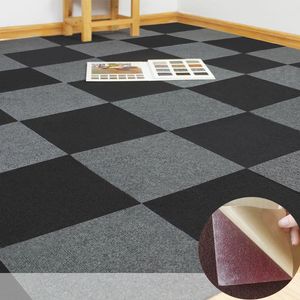 Carpet Mordern Style 30x30cm Stitching Color Living Room Coffee Table Self Adhesive Ground Mat Decor Office Rug Nonslip 230710