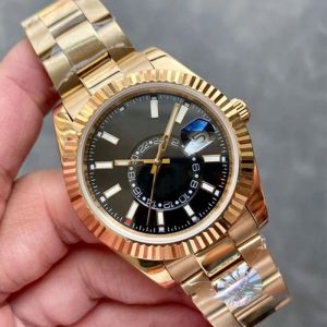 Wysokiej jakości męskie zegarek 42 mm Skydweller Designer Watches Fashion Watches Mały tarcze Sapphire Kalendarz Oryginalne pisma z pudełkiem AAA