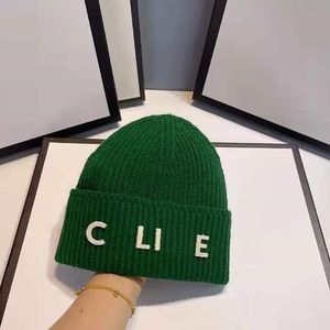 Winter New Internet Celebrity Woolen Cap Letters Knitted Hat Chinese Landlord Hat Fashion Brand Men and Women Warm Beanie Hats Fashion