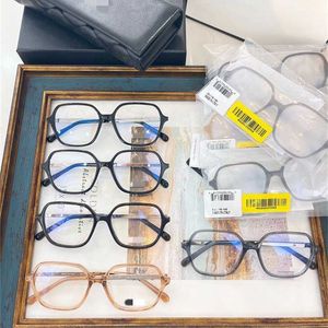 Sunglasses 2023 High Quality New Xiaoxiangfeng Plain Glasses CH3417 Flat Anti Blue Light Female Face Slimming Can Be Equipped with Myopia Lens Frame