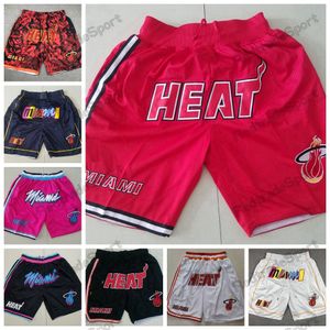 Vintage Just Red Don Basketball Shorts Pink Just Don Short With Pockets Retro 1996 Black White Mens Zipper Short Stitched Team Basketball Shorts S-XXL