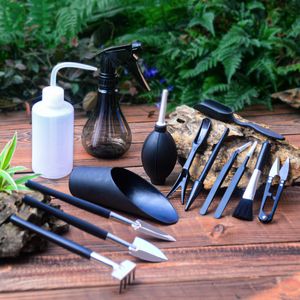 Other Garden Tools 14 15Pcs Mini Hand Set Planter Kit Succulent Plants Prune Indoor Bonsai Miniature Transplant Seedling 230710