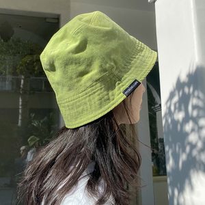 Stingy Brim Hats Summer Hat Female Fisherman Doublesided Bucket Simple Fashion Sunscreen Show Face Small Basin 230710