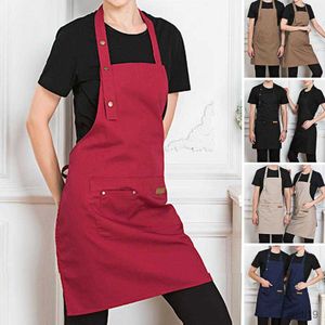 Avental de Cozinha Masculino Chef Roupa de Trabalho Avental de Cozinha Avental de Cozinha Gravata Ajustável Feminino Uso Diário R230710