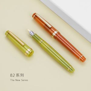 Fountain Pens Jinhao 82 Pen Transparency Plastic Spin EF F M NIB Business Office School Supplies Writing 230707