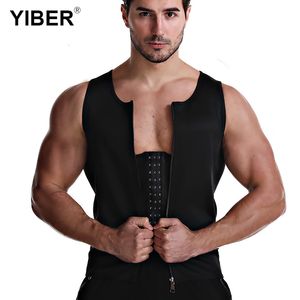 Kroppsformare för män Herr Body Shaper Bantning Bälte Kompressionsskjorta Bantningsväst Korsett Viktminskning Undertröjor Midjetränare Magen Shapewear Toppar 230710