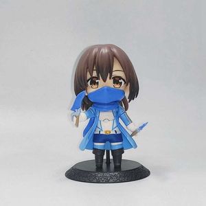 Action Toy Figures Don't Want to Get Hurt so I'll Out My Defense Anime Figure Honjo Shiramine Risa 10CM Model Doll Toys