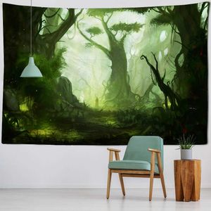 Tapestries Jungle tapestry landscape home wall decoration room art