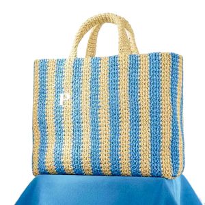 Borse da donna con manico a triangolo in paglia intrecciata Cesto di designer di lusso Borse da spiaggia a tracolla Borsa a mano in rafia prad pochette da uomo Hobo Borsa da viaggio a tracolla Organizer totes