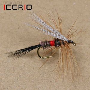 Przynęty Przynęty ICERIO 8 SZTUK Royal Wulff Dry Flies Pstrąg Fly Fishing Lures HKD230710
