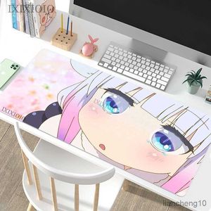 Mouse Pads Bilek Anime Sevimli Mouse Pad Oyun XL Özel Ev Mousepad XXL Masa Fare Mat Ofis Doğal Kauçuk Yumuşak Pad R230710