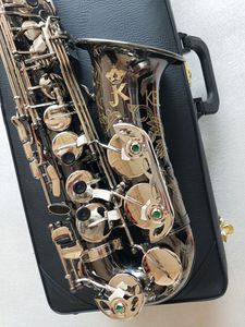 أفضل جودة Germany JK SX90R KEILWERTH SAXOPHONE ALTO Black Nickel Silver Silver ALTO SAX BRASS MUSICTION مع CASE