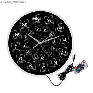 Wall Clocks Periodic Table Chemical symbol Wall Clock Science Wall Decoration room Wall Clock Chemistry Teacher Gift Z230711