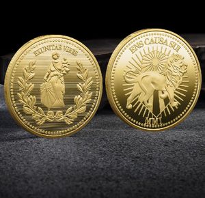 Arti e mestieri Moneta commemorativa in metallo Artigianato europeo e americano Regalo per la raccolta di distintivi in metallo