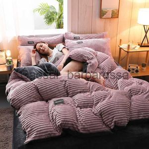 Duvet covers sets Pure Color Velvet Duvet Cover Winter Warm Thicken Bed Quilt Cover case Double Bed Set Twin Queen King Duvet Cover 220x240 x0710