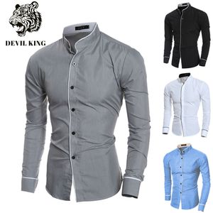 Camicie eleganti da uomo Camicie eleganti casual da uomo di lusso a maniche lunghe Camicie eleganti da lavoro slim fit 230710