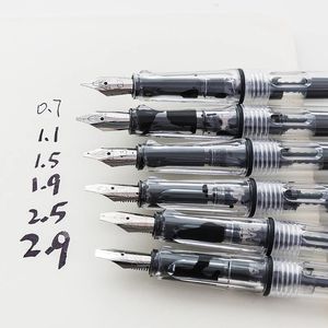Fountain Pens 6pcsSet calligraphy Parallel Pen 07mm 11mm 15mm 19mm 25mm 29mm writing for Gothic Letter caligraphy Stationery 230707