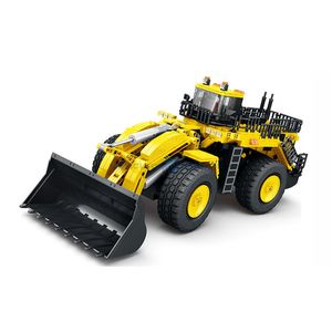 Diecast Model The Yellow Mechanical Loader MOC 22009 Construction Vehicle Building Blocks Bricks Kids Toy Boy Christmas Gift 230710