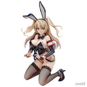Eylem Oyuncak Figürleri 31cm anime oyun figürü nonok satonaka seksi tavşan diz çökmüş figür model bebek oyuncak hediye toplama kutulu süslemeler malzeme R230710