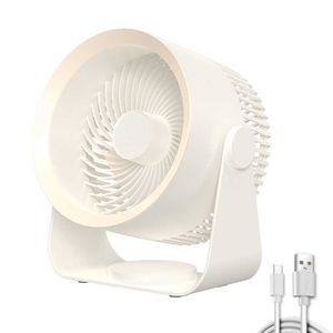 Elektriska fläktkameror Air Circulation Electric Fan Portable 4000mah väggmonterad/bordsskrivbordsfläkt USB laddningsbar låg brushastighet för hemkök