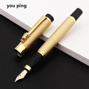 Fountain Pens High Quality 6006 Golden Dragon Business Office Pen Student School Stationery Supplies Ink caligraphy pens 230707