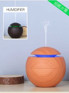 Luftfuktare mini luftfuktare elektrisk arom diffusor trä ultraljud luftfuktare olja aromaterapi cool mist maker för hemmabil