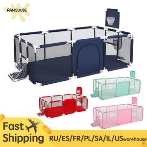 Baby Rail PANGDUBE Baby Playpen Kids Playground for Babies Fence for Children Ball Pit Pool Baby Playground Baby Safety Fence 230707