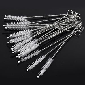 17.5cm Straw brush bottle Cleaners Stainless steel Cleaning Brush nylon brushs Drinking Pipe Cleaner For Water Pipe Bongs