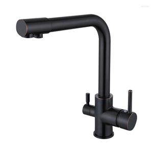 Kitchen Faucets Drinking Water Faucet Home Filter Purifier Double Outlet And Cold Mixer Sink Tap