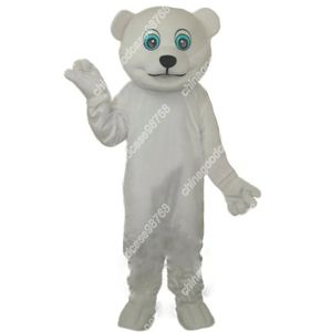 New Adult Characte Little Polar Bear Mascot Costume Halloween Christmas Dress Full Body Props Outfit Mascot Costume