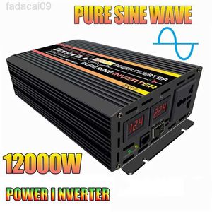 ジャンプスターター純粋な正弦波 12000 ワット車ソーラー DC12V 24V 48V 60V に 220V ソケット変圧器コンバータ電源インバータ HKD230710