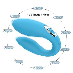 Nxy vibratorer trådlöst fjärr u form vibrator dildo g spot vagina klitoris stimulerar dubbla sexleksaker för kvinnliga kvinnliga onanator 230809
