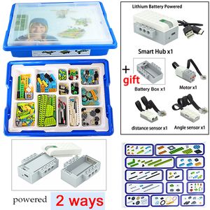 Blocos 2023 Peças Técnicas WeDo 3 0 Robotic Construction Set Building Compatível com 45300 Wedo 2 0 Educational DIY Toys 230710