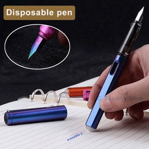 Fountain Pens 038mm Thermal Erasable Pen With Ink Sac Cartridge Colorful Stationery School Office Supplies 230707