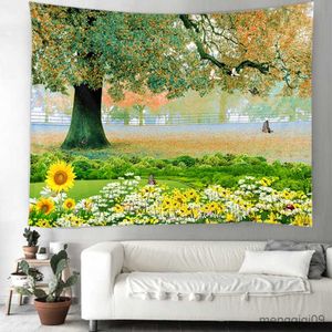 Tapestries Wall Tapestry Home Background Decorative Tapestry Woods Landscape Decorative Tapestry R230710