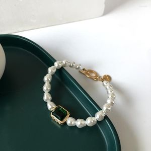 Link Bracelets SHANGZHIHUA 2023 South Korean Design Retro Pearl Bracelet Fashion Woman For Party Jewelry Birthday Gift