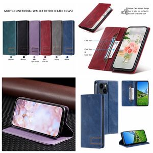 Multifunctional Suck Leather Wallet Cases For Iphone 15 Pro Max 14 Plus 13 12 11 X XR XS 8 7 Samsung S23 Ultra S22 Magnetic Closure Cash ID Card Slot Holder Flip Cover Pouch
