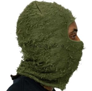 BeanieSkull Caps BeanieSkull Caps Balaclava Distressed Ski Mask Strickmützen Hüte Skullies Elastic Cap Winter Warm Full Face Shiesty Mask Ski Hats 23 J230710