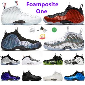 Мужские баскетбольные кроссовки Foamposite One Hardaway Metallic Red Black White Abalone Pure ParaNorman Shattered Backboard Royal Volt Мужские кроссовки Спортивные кроссовки