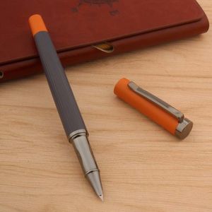 Фонтанные ручки высококачественная ручка ораняж Gun Grey Classic Fude Bending Nib Office School Supplies Ink 230707