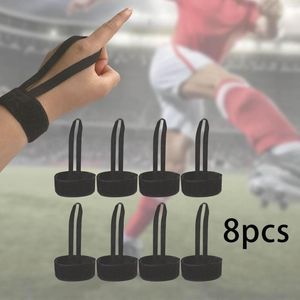 Ginocchiere 8Pcs Polsini per arbitri Regolabili Sport Calcio Giù Indicatore da polso