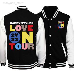 Men's Jackets 2023 Love on Tour Concert Baseball Uniform Jackets Harajuku Aesthetic Bomber Jacket Coats Men Women Spring Autumn Outerwear HKD230710